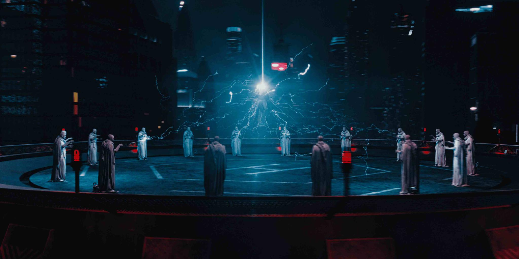 A scene from the music video “Ronald” by Falling in Reverse