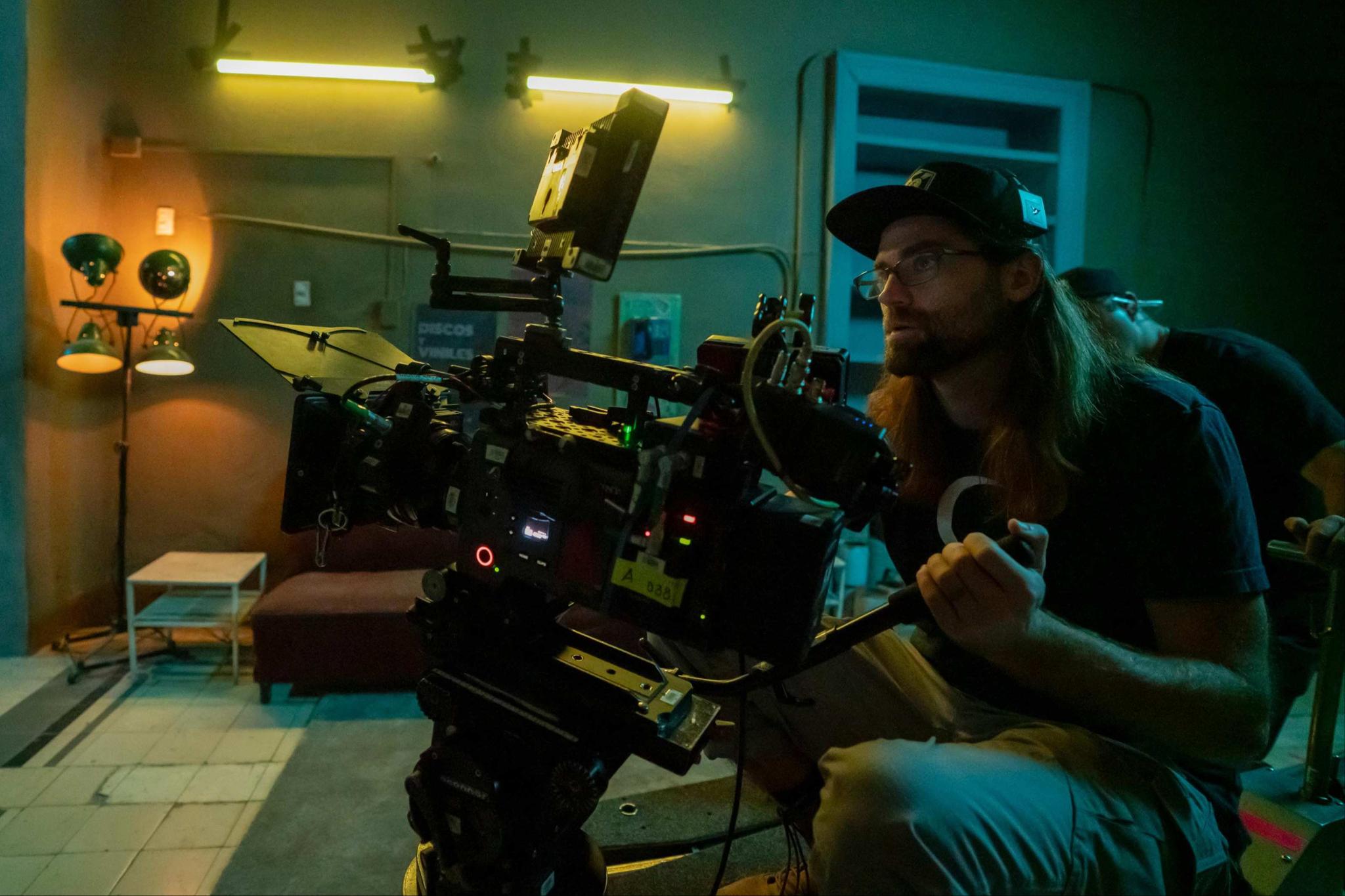 Nick Matthews on the set of Saw X