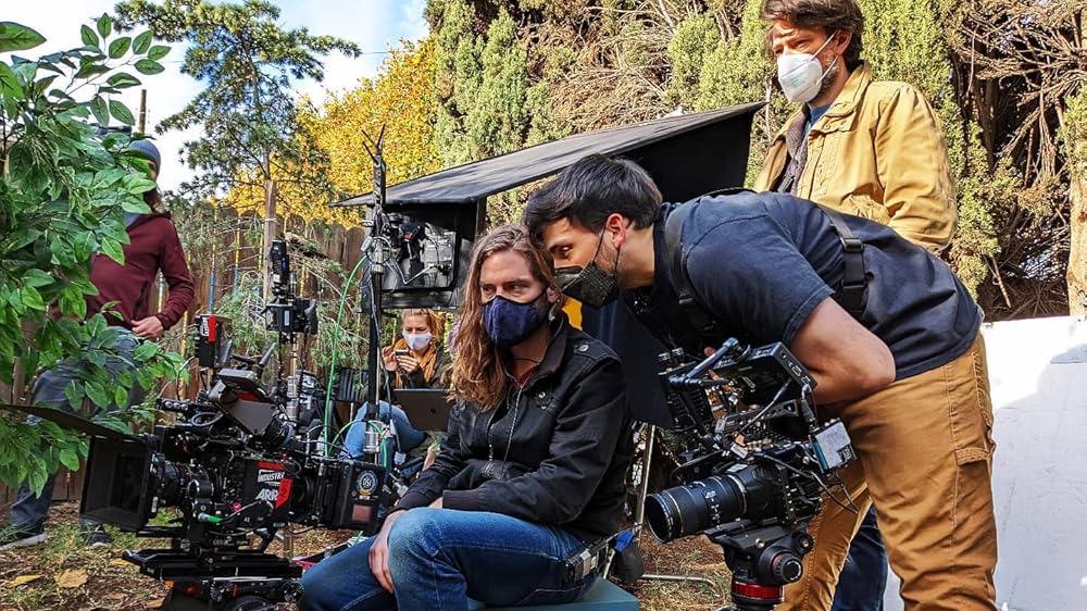 Cinematographer Nick Matthews on the set